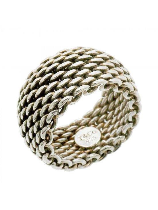 Tiffany & Co. Jewelry - Tiffany & Co Ring Somerset Mesh 925 Sterling Silver